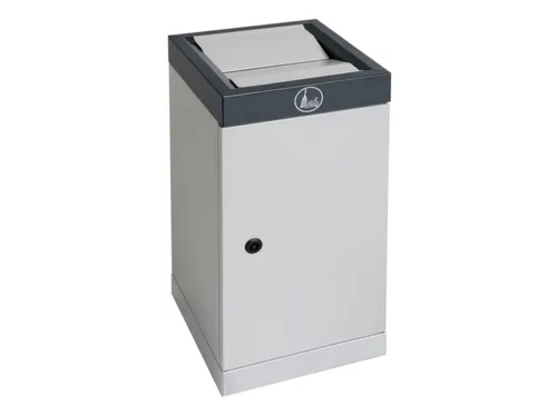 afvalbak,niet-brandbaar,30l,HxBxD 600x300x300mm,binnenbak staal