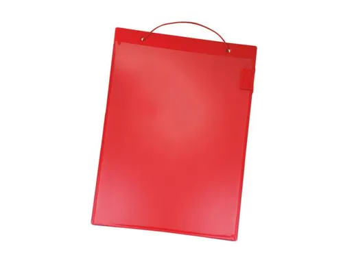 Ordermappen Kunststof Plaat Met Afdekking Din A4 Rood