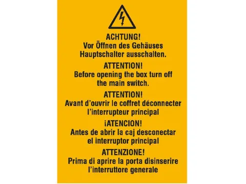 Waarschuwings-Combibord,V. Binnen/Buiten