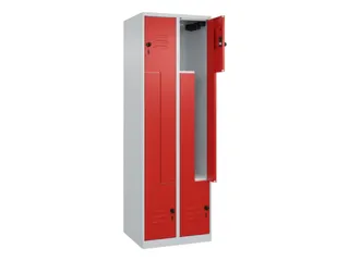Z-garderobekast,HxBxD 1850x600x500mm,vak B 150/300mm,draaigrendel - 2