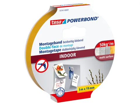 Powerbond Tesa 55741 montagetape indoor 19mmx5m
