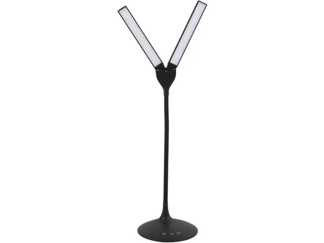 Led Desk Lamp Portable Twin Duo Led zwart