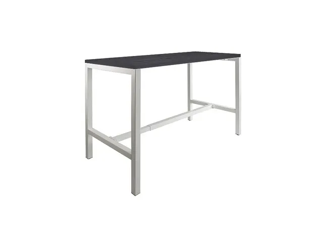 Domino Basic statafel 120x80cm 110cm houtprint schaduw 25mm alu