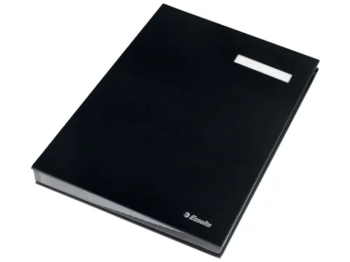 Vloeiboek Esselte 6210 karton 20 vakken zwart