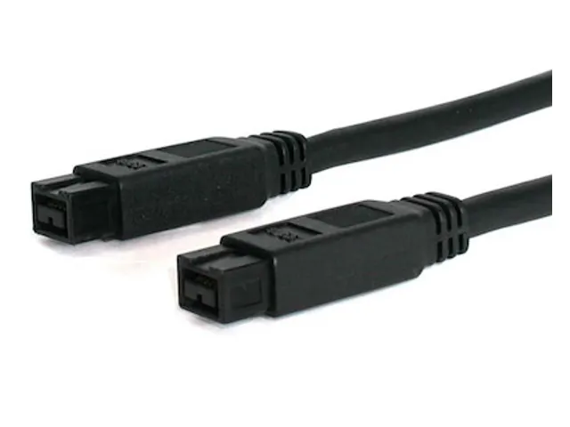3,05m FireWire Datatransferkabel 9-9 M/M Zwart