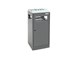 combi-asbak 815x350x350mm afvalbak 40 liter staal RAL7016 Antraciet