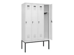 locker,HxBxD 2120x1200x500mm,4vak,vak B 300mm,draaigrendel