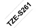 Brother TZe-S261 labeltape zwart op wit – sterk klevend - breedte 36