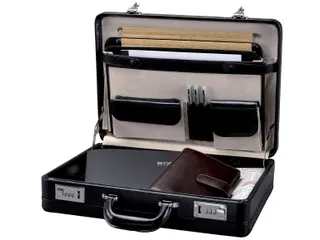Attachékoffer Alassio Taormina Zwart leder - 3