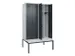locker met bank,voor scheiding van kleding,HxBxD 2120x1200x815mm,4vak