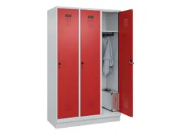locker,HxBxD 1950x1200x500mm,3vak,vak B 400mm,draaigrendel,sokkel