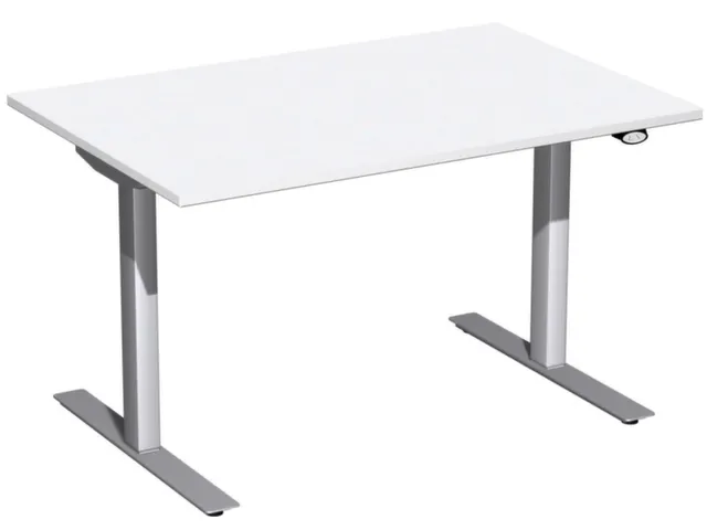 Elektrisch in hgte vst. zit-sta-bureau,decor wit