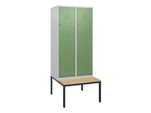 Dubbeldekse dekenkist,HxBxD 1950x800x815mm,2x2vak.,vak B 400mm