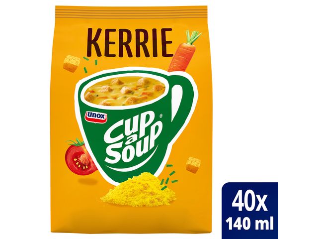 Cup-A-Soup Tbv Automaat Kerrie Zak Met 40 Porties | KantineSupplies.be