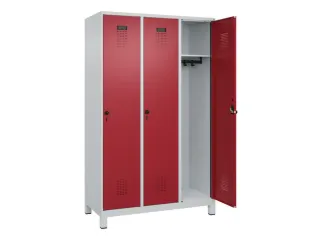 locker,HxBxD 1950x1200x500mm,3vak,vak B 400mm,draaigrendel,voeten - 2