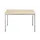 Tafel Vierkant 160x80 Cm Rechthoekig Frame Aluminium Blad Esdoorn