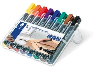 permanent marker Lumocolor 350, 8 stuks - 3