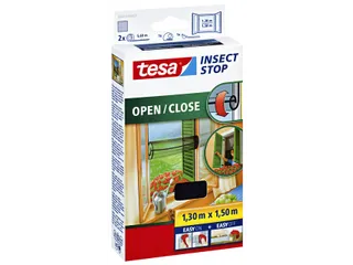 Insectenhor tesa Insect Stop OPEN/CLOSE raam 1,3x1,5m zwart - 1