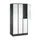 Dubbeldekse garderobekast,HxBxD 1950x920x500mm,3x2vak.,vak B 260mm