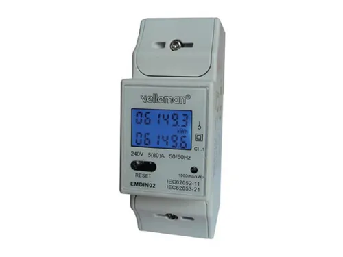 Eenfasige KWH-Meter Voor DIN-Rail Montage - 2Modules