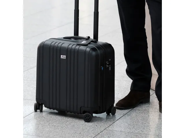Trolley JSA mat zwart ABS 17 inch laptop