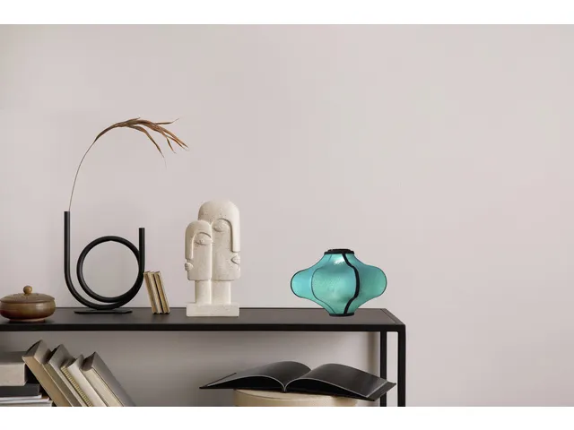 Lanterne Nextime Lumi 40 cm tissu turquoise