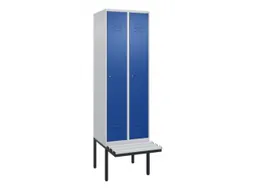 locker voor scheiding van kleding,HxBxD 2120x600x815mm,2vak
