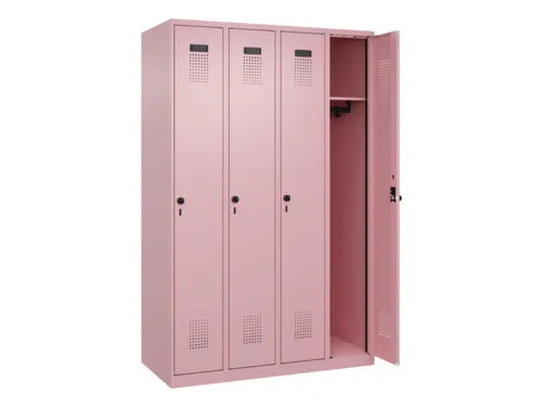 locker,HxBxD 1850x1200x500mm,4vak,vak B 300mm,draaigrendel