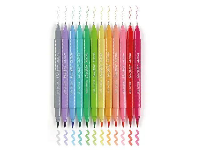Color Experience Pastel Lettering stiften set van 12 stuks
