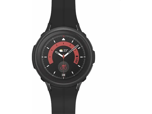 Boîtier Spigen Liquid Air pour Galaxy Watch 5 Pro 45mm Noir mat