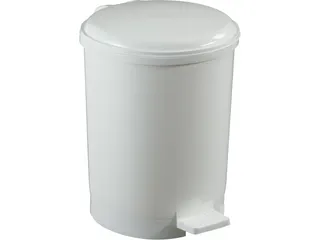 Pedaalemmer CEP 20 liter wit met soepel voetpedaal - 1