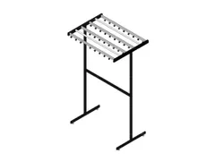 Pro-line Garderoberek Dubbelzijdig 38 Haken grijs zwart
