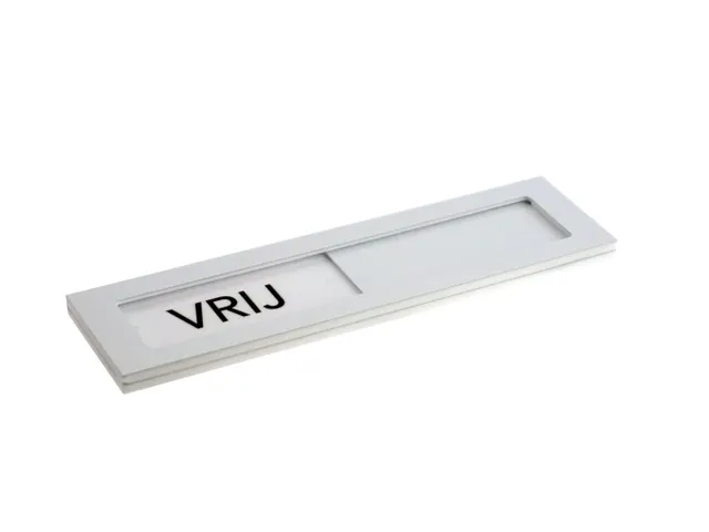 Premium Schuifbord Wit Vrij Bezet 150x40mm