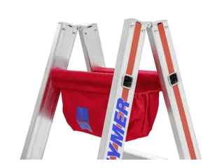 Gereedschapstas,V. Aluminium En Houten Ladder,Katoen,Rood - 3