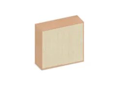 Schuifdeurkast 1150x1200x430mm Romp Beuken Decor Front Esdoorn