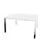 vergadertafel HxBxD 74x140x140cm vierkant 4voeten verchroomd Bl-wit