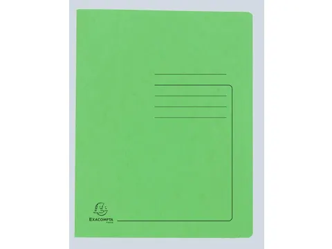 Snelhechtmap glanskarton 355g A4 L.groen