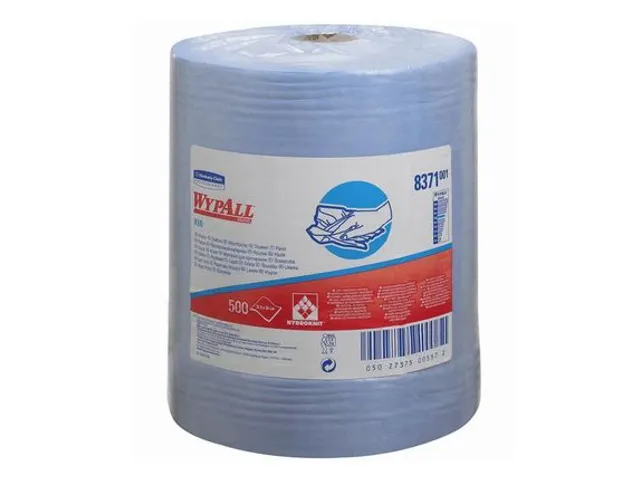WypAll 8371 Poetsdoek Rol X60 Hydroknit 1-laags blauw