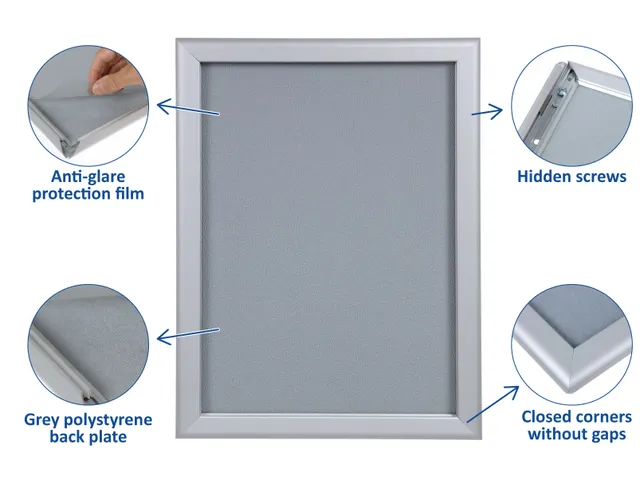 Europel Kliklijst Premium A4 25 mm Blauw