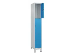 lockerkast,HxBxD 1950x300x500mm,1x3vakken,vak B 300mm,cil.-slot,voeten