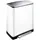 E-Cube recycling pedaalemmer 28+18 Liter Wit Mat RVS