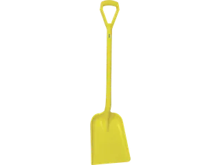 Hygiene 5625-6 schop D-grip, geel steel 104cm, standaard blad 33 - 1
