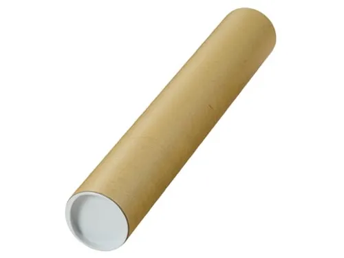 Verzendkoker 500x80mm rond bruin