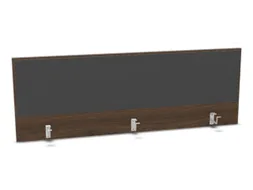 opzetpaneel bureau aanbouw achter NV bruin hickory antraciet 1600mm