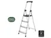 Escabeau aluminium 4 marches SL400 argent