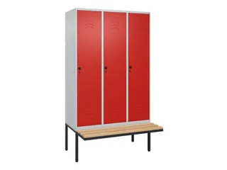 locker voor scheiding van kleding,HxBxD 2120x1200x815mm,3vak - 1