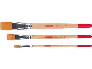 Aquarelpenselen Polyester Plat Set Van 3 - 1