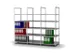 rayonnage pour classeurs,rayonnage départ,HxlxP 1850x750x600mm