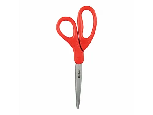 Schaar Scotch 18cm universeel rood blister