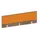 baliepaneel,v. bureau,aanbouw achter,B 1400mm,NT-cherry,BN3005-geel